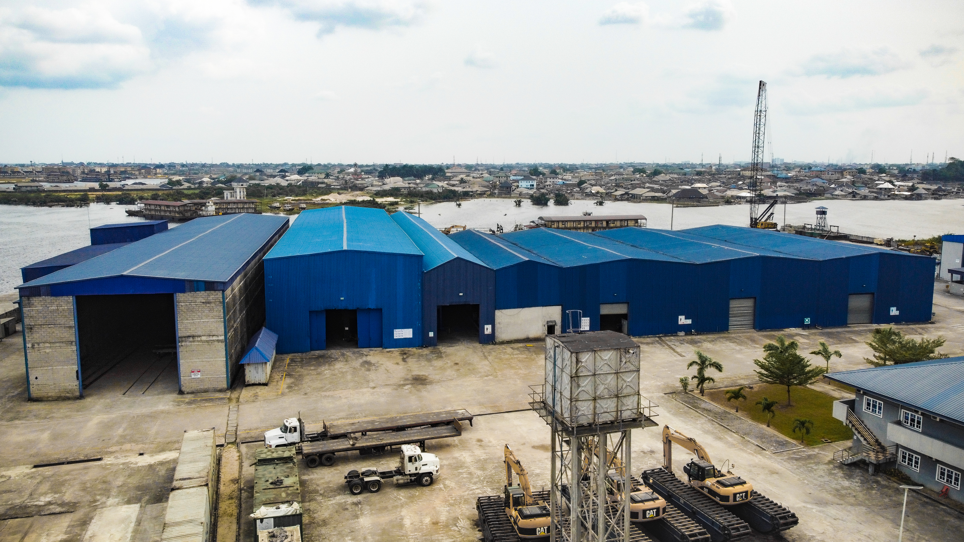 Aerial View Of Work Shop